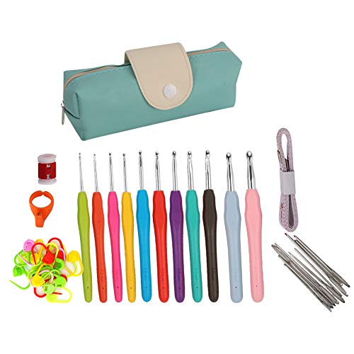Baxnore 11PCS Professionelle TPR -Häkelhaken mit ergonomischen Handles Complete Strick Zubehör -Kit, einschließlich Klebeband -Messenstichmarkierungen für reibungslose, komfortable Baxnore 11PCS Professionelle TPR -Häkelhaken mit ergonomischen Handles Complete Strick Zubehör -Kit, einschließlich Klebeband -Messenstichmarkierungen für reibungslose, komfortable von Baxnore
