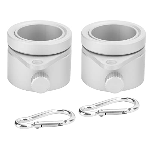 Baxnore 2pcs 1in rotierende Fahnenmast -Montage -Ringe Aluminiumlegierungs -Flagstick -Clip mit Einstellbarer Schraube von Baxnore