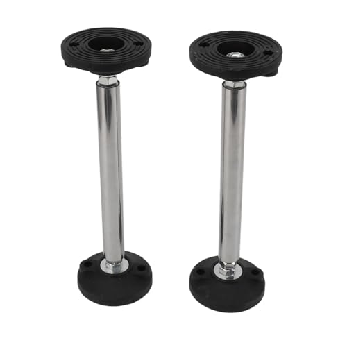 Baxnore 2pcs Edelstahl Verstellbare Stützstangen, Teleskopschrank Montagehalterung für Badezimmerspiegelschränke, Anti -Shake -System, Antirust -Hebebrahmen (150) (200) von Baxnore