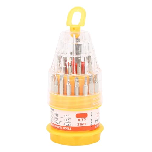 Baxnore 31 in 1 Schraubendreher -Set, genaue Stahlschraubendreherbits Anti -Schlupf -Schale, multifunktionales Schraubendreherwerkzeug, Reparaturwerkzeug für 3D -Drucker von Baxnore