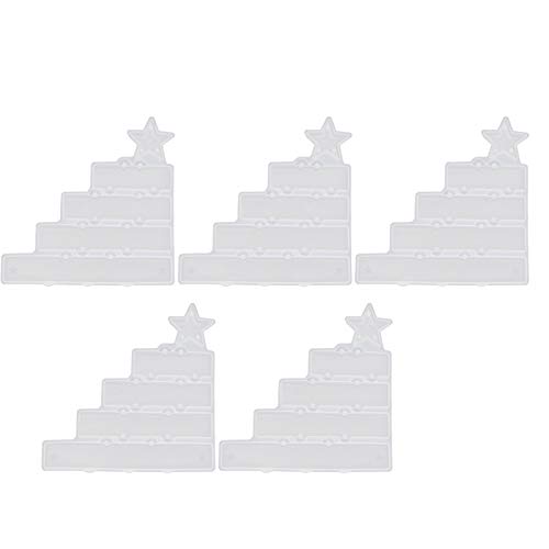 Baxnore 5pcs Kristall Silikon Tropfenform DIY Handgemachte Seife Aromatherapie Dekoration Handwerkswerkzeug von Baxnore