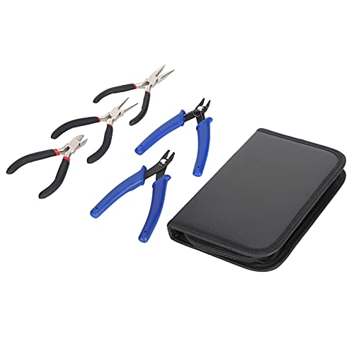 Baxnore 5pcs Schmuckzellen handgemachte DIY -Zubehör -Herstellung von Werkzeugen mit Werkzeugtasche für Schmuckhersteller von Baxnore