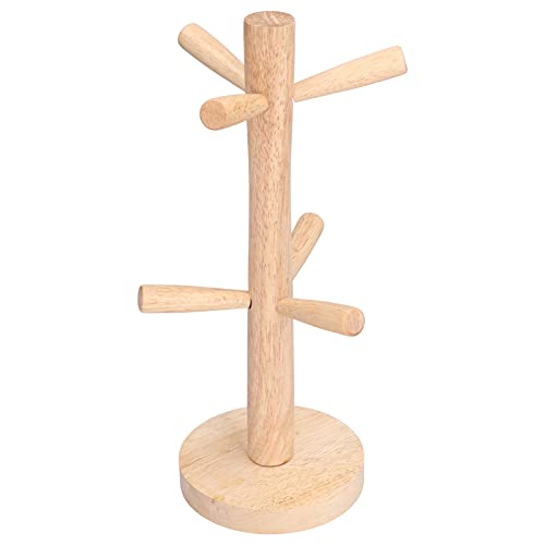 Baxnore Becher Rack, eingedickter Buchenholzholzhalter, 6 Hook Kaffeetasse Organizer für Küchenarbeitsplatte Büro Hotel Platz sparende Trockenausstellungsständer Baxnore Becher Rack, eingedickter Buchenholzholzhalter, 6 Hook Kaffeetasse Organizer für Küchenarbeitsplatte Büro Hotel Platz sparende Trockenausstellungsständer von Baxnore