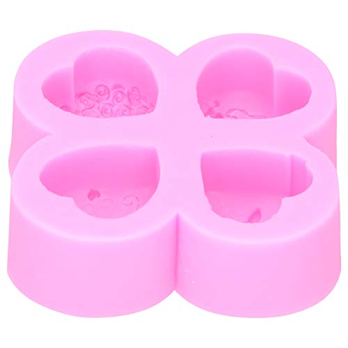 Baxnore DIY Silikonform 4 -Cavity unterschiedliche herzförmige Kuchenschokoladenseife Aromatherapie Gips Baxnore DIY Silikonform 4 -Cavity unterschiedliche herzförmige Kuchenschokoladenseife Aromatherapie Gips von Baxnore