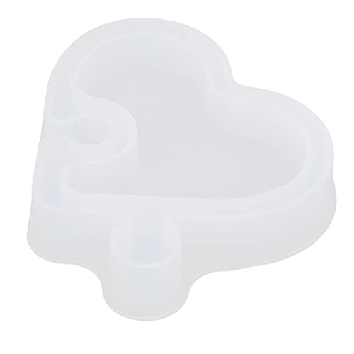Baxnore DIY Silikonform herzförmig wiederverwendbares weiche flexible Harzform für das Handwerk der Dekorationen Wohnzimmerstudienraum transparent 13x2,7 cm Baxnore DIY Silikonform herzförmig wiederverwendbares weiche flexible Harzform für das Handwerk der Dekorationen Wohnzimmerstudienraum transparent 13x2,7 cm von Baxnore