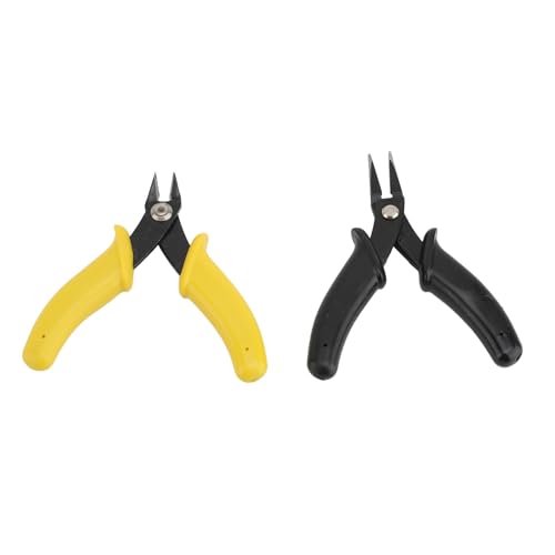 Baxnore Flache Nasenzange Set Weichdrahtschneider Schmuckzellen Ergonomisch Griff Genauer Kiefer Schlupffest haltbarer Metall -Werkzeug -Kit für Schmuckhersteller DIY -Enthusiasten Baxnore Flache Nasenzange Set Weichdrahtschneider Schmuckzellen Ergonomisch Griff Genauer Kiefer Schlupffest haltbarer Metall -Werkzeug -Kit für Schmuckhersteller DIY -Enthusiasten von Baxnore