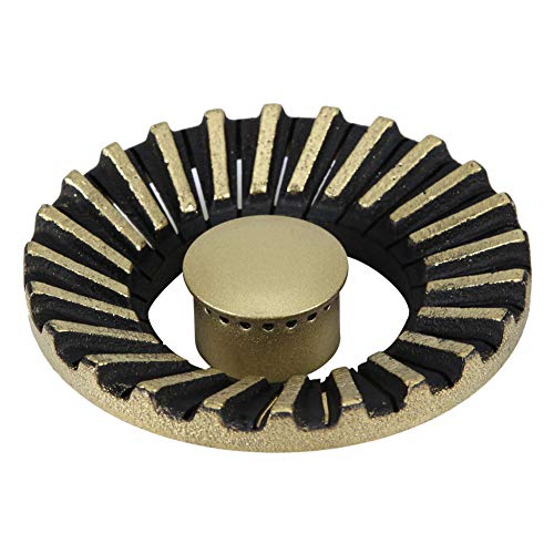 Baxnore Gasherd Brenner Abdeckung Hochwertiges Gusseisen Dauerhafte Flamme Verteiler Ersatzteile für die Küche zu Hause Zubehör Set von 2 Stück von Baxnore