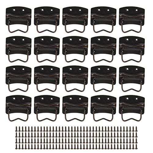 Baxnore Holzkastengriffe Schublade Ziehen Vintage Retro Hardware Ersatzgriff Zug zieht für Schränke Schubladen Kleiderschränke Möbel Eisenmaterial 20 Sets Baxnore Holzkastengriffe Schublade Ziehen Vintage Retro Hardware Ersatzgriff Zug zieht für Schränke Schubladen Kleiderschränke Möbel Eisenmaterial 20 Sets von Baxnore
