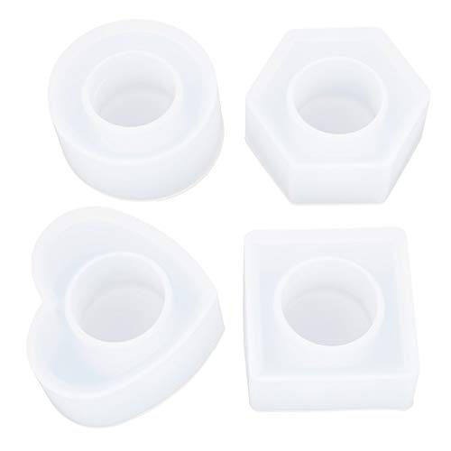 Baxnore Kristall-Epoxid-Aufbewahrung sbox Form für Heimwerker sechseckiger, runder, quadratischer, quadratischer, herzförmiges Silikon form für Harz-Handwerks schmuck, der 4 Styles Baxnore Kristall-Epoxid-Aufbewahrung sbox Form für Heimwerker sechseckiger, runder, quadratischer, quadratischer, herzförmiges Silikon form für Harz-Handwerks schmuck, der 4 Styles von Baxnore