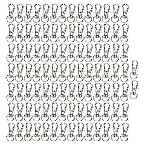 Baxnore Lobster Clasp Lanyard Snap Hook 360 Grad Drehlegierungsloch -Schlüsselverschluss für DIY -Zubehör Gepäckbänder Rucksäcke 100pcs Tasche Baxnore Lobster Clasp Lanyard Snap Hook 360 Grad Drehlegierungsloch -Schlüsselverschluss für DIY -Zubehör Gepäckbänder Rucksäcke 100pcs Tasche von Baxnore