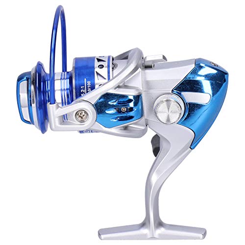 Baxnore Metallspinnenrolle 5.2: 1 Links rechts austauschbares Starke Bremskraft Angelrad glatte hochwertige Lager Faste Wickelung Rettung für allgemeine Köderpol Sea Pole Floß Pole (Km2000) von Baxnore