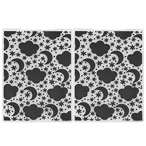 Baxnore Präge schablone Backform DIY Kuchen Dekoration Werkzeug Kunststoff langlebig leicht für Kekse Mond kuchen Brot 2 Stück Set 14,8x10,5 cm von Baxnore