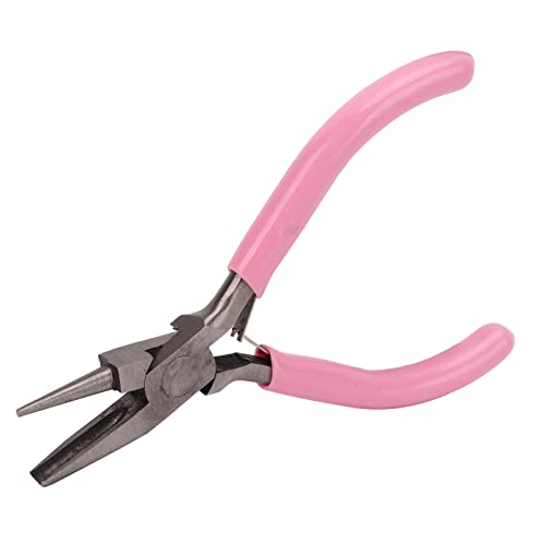 Baxnore Professionelle Schmuckzellen Set Drahtschlaufe runde Nasenkohlenstoffstahlwerkzeuge mit Nicht -Schlupf -Griff für DIY -Handwerksschmuck herstellen und reparieren von Baxnore
