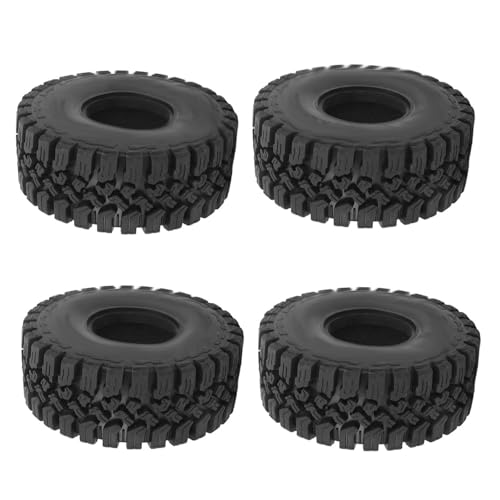 Baxnore RC Crawler -Reifen 1,9 -Zoll -Radnabe Schwarzer Gummi 4,72 Zoll Durchmesser hoher Griff langlebiger Leistungsreifen für SCX10- und 1/10 RC -Crawler 4pcs von Baxnore