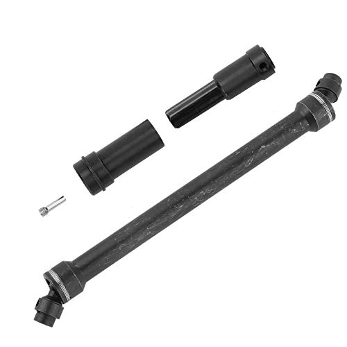 Baxnore RC -Getriebewellenantriebswelle hoher Festigkeit gehärteter Stahl schwarzer vorderer Heckwelle für UDR 1/7 RC -Auto -Upgrade -Teile 8555 8556 von Baxnore