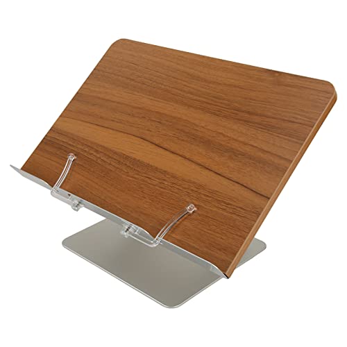 Baxnore Reading Rack Verstellbarer Buchständer Halter faltbare Aluminium -Legierungs -Tablet -Tablet für Schüler studieren Schreibtisch Küche Arbeitsplatte Lesen von Baxnore