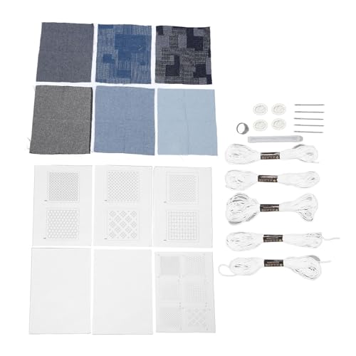Baxnore Sashiko Kit Wasser lösliche tragbare multifunktion ale Hand Stickerei Starter Kit für Anfänger bequemes benutzer freundliches Design Sichere Materialien Innovative Technolo Baxnore Sashiko Kit Wasser lösliche tragbare multifunktion ale Hand Stickerei Starter Kit für Anfänger bequemes benutzer freundliches Design Sichere Materialien Innovative Technolo von Baxnore