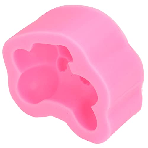 Baxnore Silikonform Flexible weich wiederverwendbar niedliche Tierform Dekoration Formbackwerkzeug für DIY Cakes Schokoladen Fondant Küchen Backliebhaber rosa von Baxnore