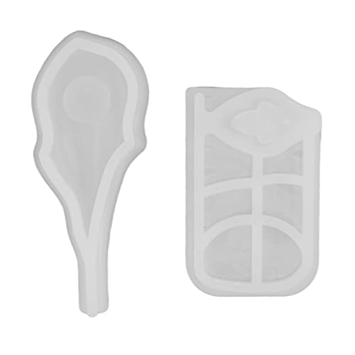 Baxnore Silikonform Pipa -Formharzform DIY -Handwerk Epoxidform für handgefertigte Kunstprojekte machen hochwertige elastische wiederverwendbare 2pcs Set von Baxnore
