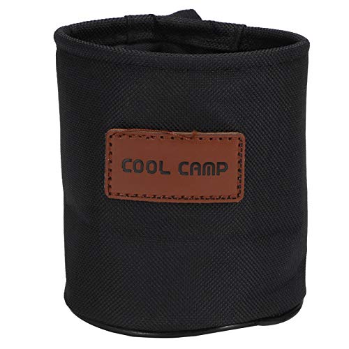 Baxnore Stuhlseitenbecher Halter tragbarer Wasserflaschenregal Kompakt Leichtes haltbares Outdoor -Zubehör für Picknicks Campingfischen hochwertiges Oxford -Stoffmaterial 10.5x9cm 38g von Baxnore