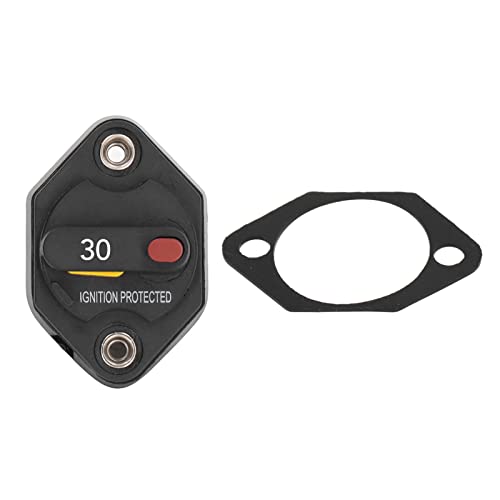 Baxnore Water Resist Manual Reset Circuit Breaker, Überstromschutz mit Dichtung für marine elektrische Systeme, kompaktes DIN -Mount -Design (20a) (30a) von Baxnore