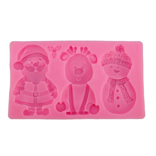 Baxnore Weihnachten Silikonformung Rentier Schneemann Claus Form Non -Stick wiederverwendbares Weihnachts -Backform für Süßigkeiten Kekskuchen Baxnore Weihnachten Silikonformung Rentier Schneemann Claus Form Non -Stick wiederverwendbares Weihnachts -Backform für Süßigkeiten Kekskuchen von Baxnore