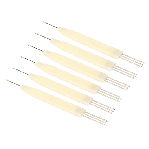 Baxnore Zubehör für Übertragungsnadel -Strickmaschine 6 PCs feine Arbeitskunst aus Edelstahl Kunststoff 3,6 -mm -Pitch -Ersatzteilen für SK270 SK272 SK370 SK119 Modelle von Baxnore