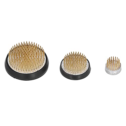 Blumenarranginghalter, 3pcs Set Runde Blumeneinsatz Arrangeur Basis mit Messingnadeln, Legierungs -Basis -Blumen -Arrangement -Werkzeug für Vase -Herzstück Homer Decor von Baxnore