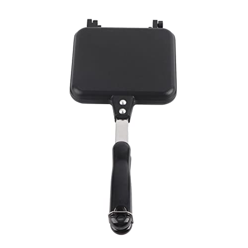 Doppelseitige Bratpfanne Nicht -Stick -Sandwich -Maker -Frühstückspanne für Küchencamping -Picknicks Aluminiumlegierung 35 x 15 cm von Baxnore