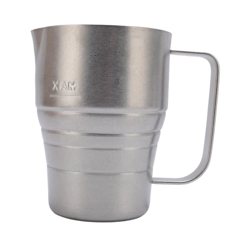Milchschaum, Edelstahl -Kaffee -Kaffe, Hitzeresist -Milch -Dampferbecher mit ergonomischem Ausgang, für Latte Art Home Barista Werbespot (900 ml) von Baxnore