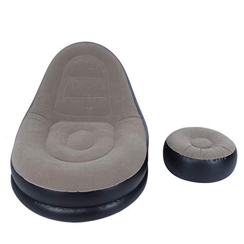 Moderner aufblasbarer Klapp-Liege-Sofa-Stuhl mit Fuß hocker für Wohnzimmer Balkon Garten von Baxnore