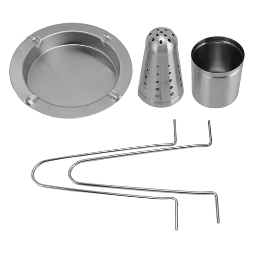 Vertical Chicken Roaster Rack, Stainless Steel Detachable Turkey Holder for Outdoor BBQ Grill, 6.9x9.4 Inch Roasting Stand with Even Heat Distribution von Baxnore