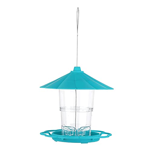 Vogelfutterleiter Faltbare tragbare Terrassenvogelfutterhäuscht für Outdoor Garten Terrasse ation Grüne PP+PS Material 19,5 cm 1l Kapazität von Baxnore