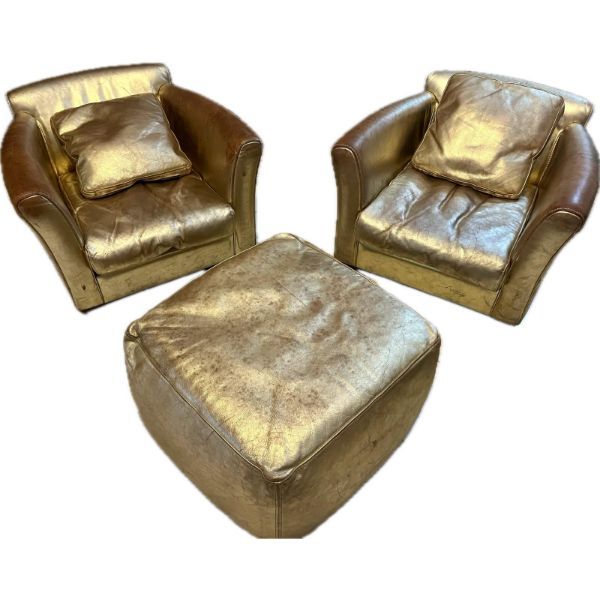 2er-Set Diner Sessel mit Hocker Istanbul, Baxter von Baxter