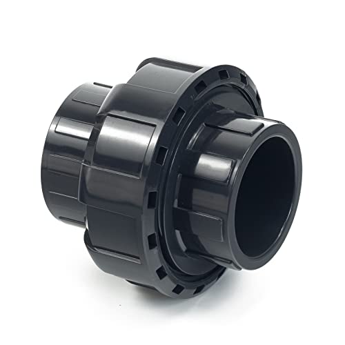 SCH80 DN32 True Union mit EPDM-O-Ring, UPVC-Verbindungsstück, PVC-Rohrverschraubung, Kupplung, schwarze Buchse x Buchse SCH80 DN32 True Union mit EPDM-O-Ring, UPVC-Verbindungsstück, PVC-Rohrverschraubung, Kupplung, schwarze Buchse x Buchse von Bay Heights