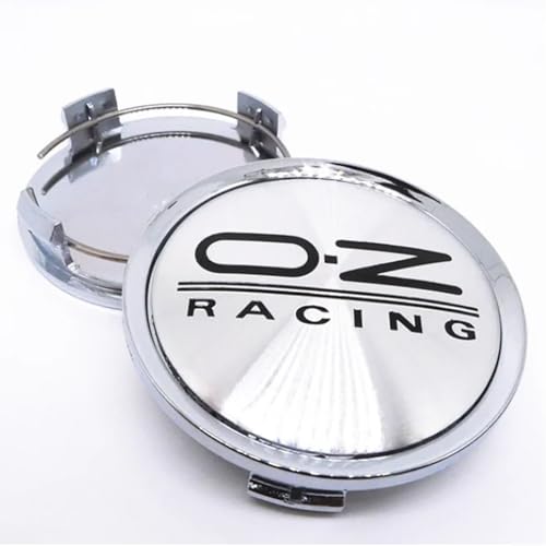 BayDe 4 Stück Acrylic/ABS Auto Radnabenkappen,für OZ 75mm Nabendeckel Radnabenabdeckung Felgendeckel Staubdicht Verschleißfest Zubehör von BAYDE