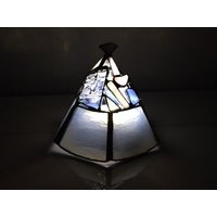 Led-Leuchte Sechseckig Aus Weißem Glas Led-Leuchte Sechseckig Aus Weißem Glas von BayViewGlassArts