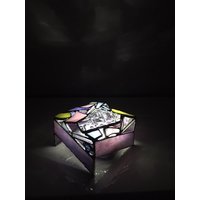 Led-Tischleuchte Rosa Glas Bayview von BayViewGlassArts
