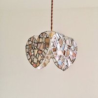 Pendelleuchte Herz Aus Kirschfarbenem Glas von BayViewGlassArts