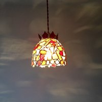 Pendelleuchte Jewel Nachtrotes Abstufungsglas Bayview von BayViewGlassArts