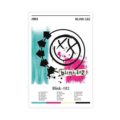 Blink-182 – Musikalbum-Poster, Leinwand-Poster, Wandkunst, Dekordruck, Bild, Gemälde für Wohnzimmer, Schlafzimmer, Dekoration, ungerahmt, 40 x 60 cm von Baydog