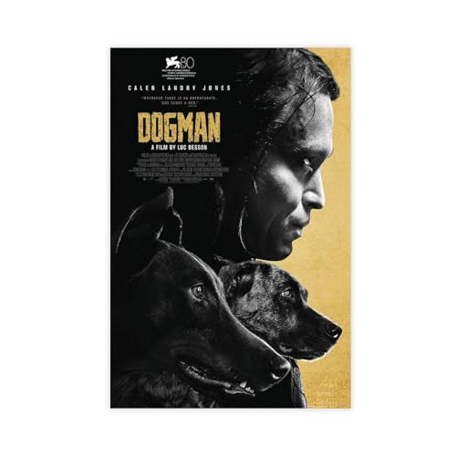 Filmposter DogMan 2023, Film-Leinwand-Poster, Wandkunst, Dekor, Bild, Gemälde für Wohnzimmer, Schlafzimmer, Dekoration, ungerahmt, 40 x 60 cm von Baydog