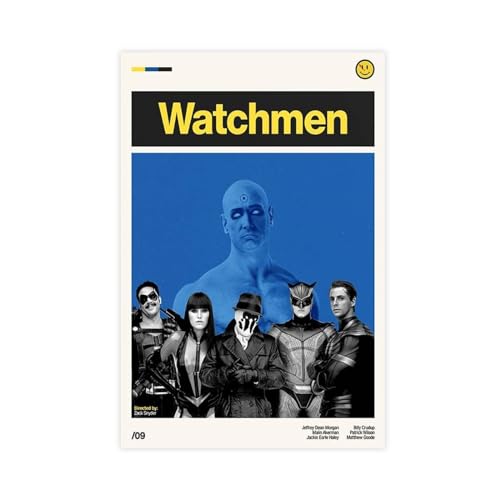 Watchmen – Vintage-Filmposter auf Leinwand, Schlafzimmer, Dekoration, Sport, Landschaft, Büro, Raumdekoration, Geschenk, ungerahmt, 40 x 60 cm von Baydog