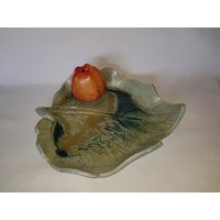 Handgetöpferte Große Schale in Blattform 30 X 26 cm Obstschale Obstteller Gebäckteller Handgetöpferte Große Schale in Blattform 30 X 26 cm Obstschale Obstteller Gebäckteller von BayernCottage