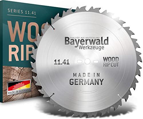Bayerwald - HM Kreissägeblatt - Ø 550 mm x 4 mm x 30 mm | Langschnitt Flachzahn (36 Zähne) | präzise Zuschnitte, Quer-/Längsschnitte in Holz & Edelhölzer | mit Kombinebenlöchern von Bayerwald Werkzeuge
