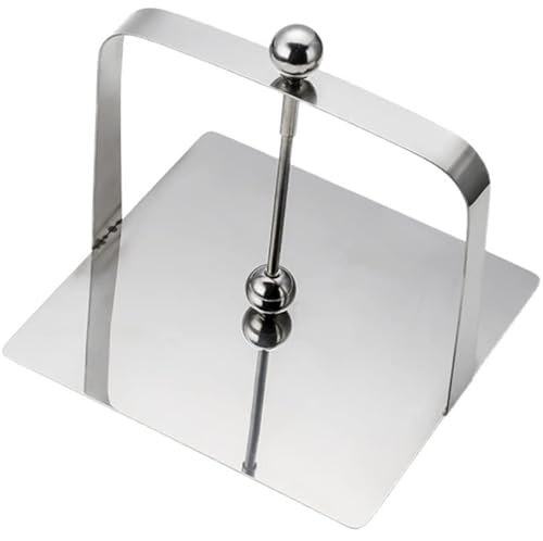 13,4 x12 x 13,4cm Serviettenhalter aus Edelstahl | Serviettenhalter mit Gewicht | Serviettenständer mit Beschwerer | Serviettenspender Farbe [Silber] - Serviettenbox | massiver Tischserviettenhalter von Bayli