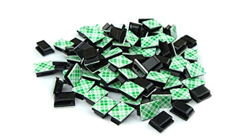 25x Auto Kabelhalter selbstklebend Kabelklemme Kabelclip Kabel Organiser Set Kabelschellen Kabelführung (9,5x12,5mm) von Bayli