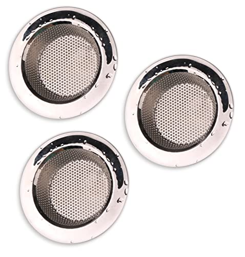 3er Pack Abfluss Sieb Fein Küche zur Vermeidung von Verstopfung Haarsieb aus Edelstahl für Waschbecken, Dusche rostfreier Spülbeckensieb Ø - 7,5 cm | Siebkorb für Badewanne/Duschtasse/Duschwanne 3er Pack Abfluss Sieb Fein Küche zur Vermeidung von Verstopfung Haarsieb aus Edelstahl für Waschbecken, Dusche rostfreier Spülbeckensieb Ø - 7,5 cm | Siebkorb für Badewanne/Duschtasse/Duschwanne von Bayli