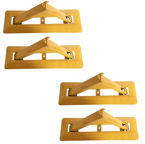4er Set - 60 cm Parkplatzsperre klappbar | Parkplatzblockierer | Parkplatzbügel umlegbar | Sperrbügel | Parkbügel aus Stahl | Parkfläche Sperrung | Parkplatzschranke Abschließbar von Bayli