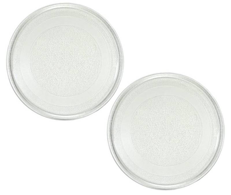 BAYLI Mikrowellenteller 2er Set Universal Mikrowellenteller 24,5 cm, Drehteller für Mikrowell von Bayli